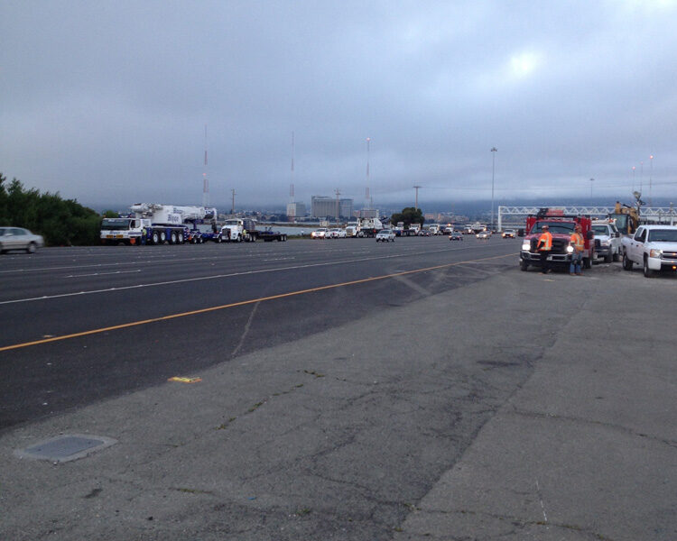 Photo from the work site of the SFO Bridge