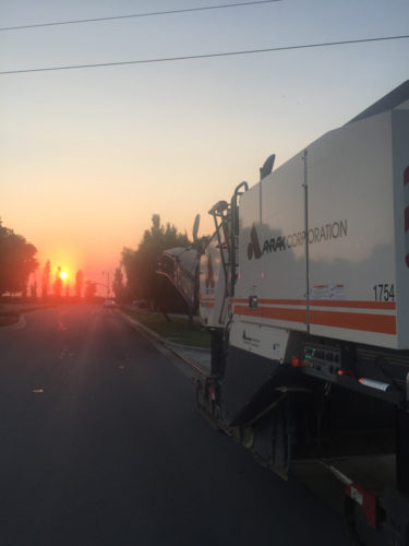 anrak truck in the sunset
